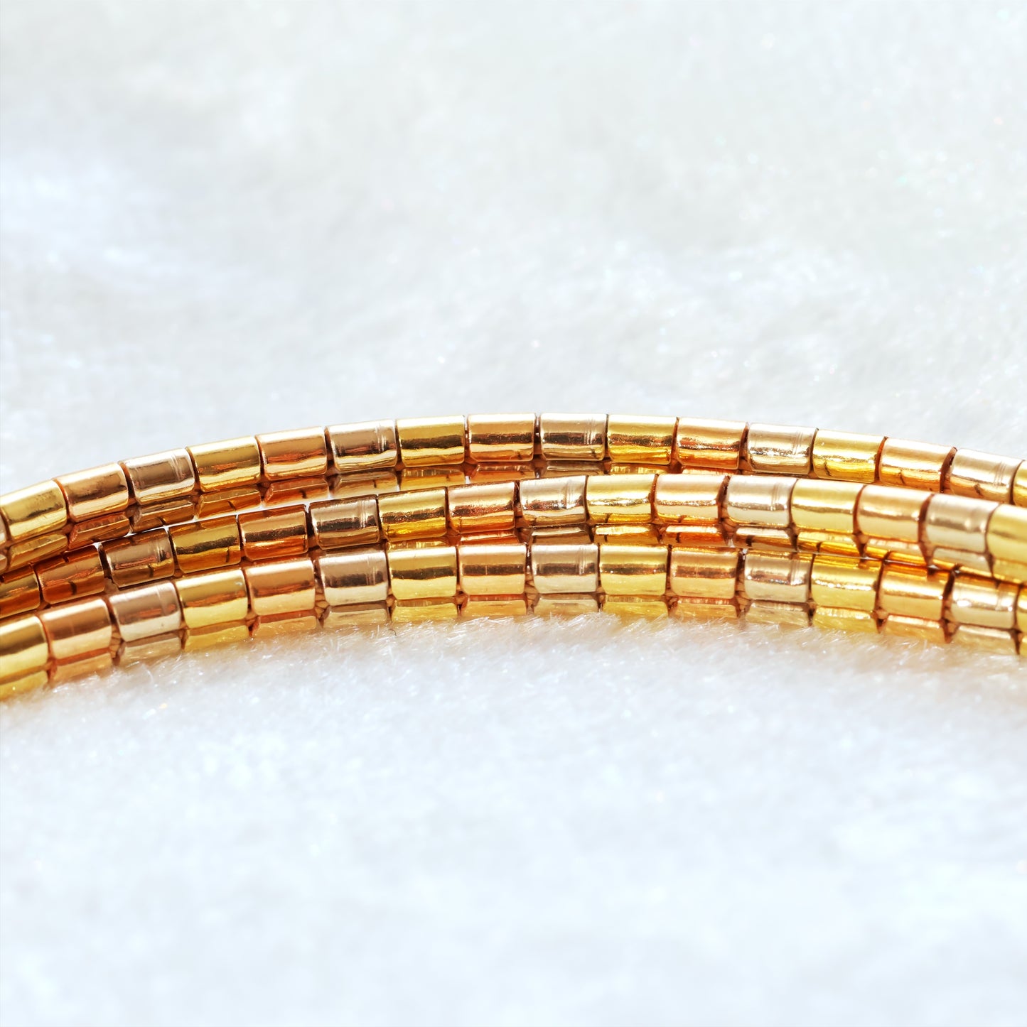 Vintage 1970's Three-Colour Slinky Snake Bracelet