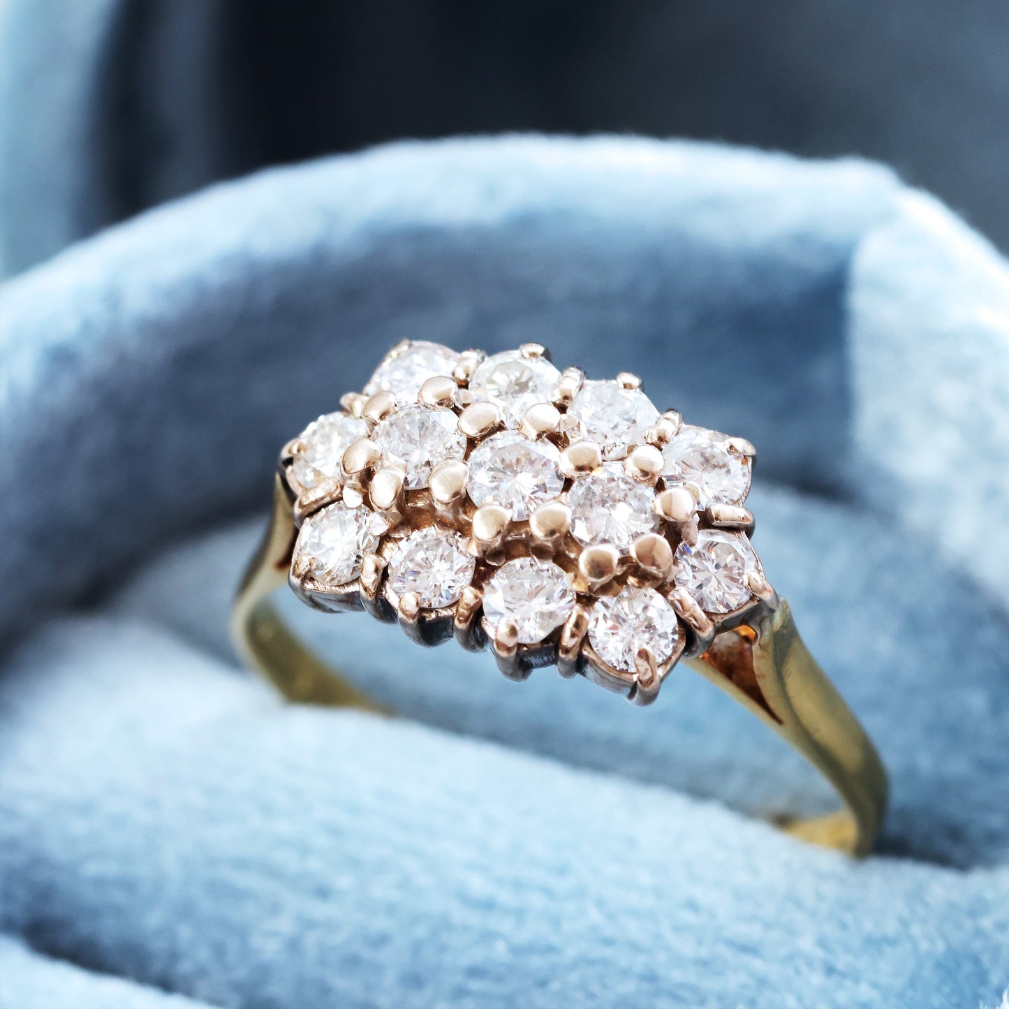 Glam Diamond Cluster Dress Ring Dated 1981