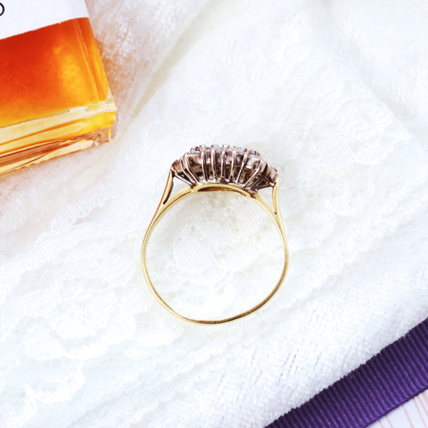 Glam Diamond Cluster Dress Ring Dated 1981