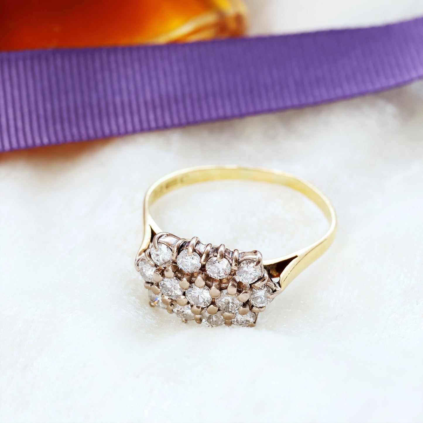 Glam Diamond Cluster Dress Ring Dated 1981