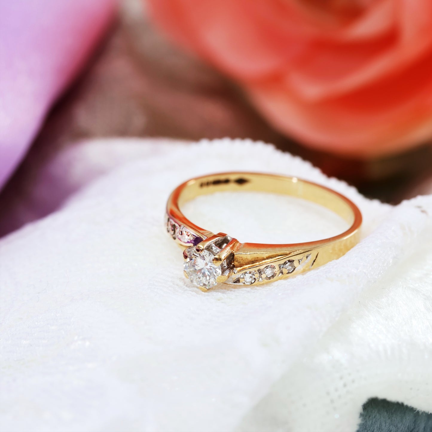A Pretty Vintage 1980’s Solitaire Diamond Engagement Ring