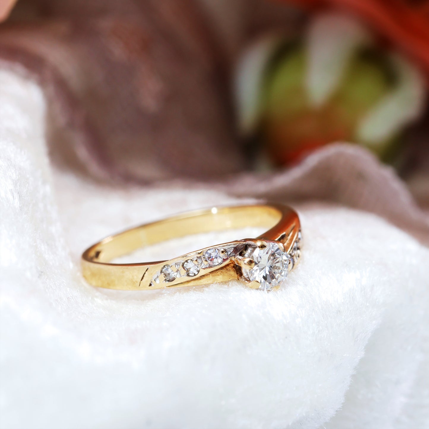 A Pretty Vintage 1980’s Solitaire Diamond Engagement Ring