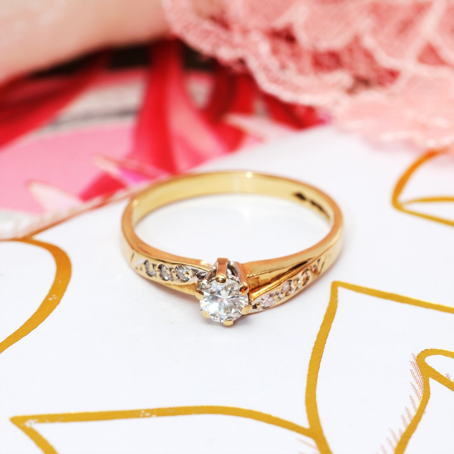 A Pretty Vintage 1980’s Solitaire Diamond Engagement Ring