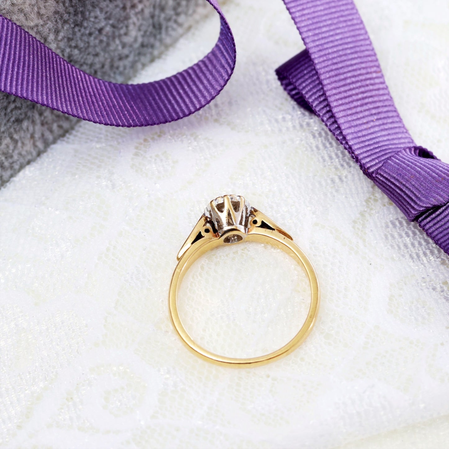 A Sweet Solitaire Diamond Engagement Ring
