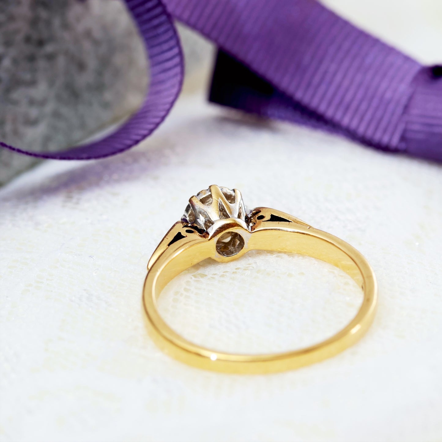 A Sweet Solitaire Diamond Engagement Ring