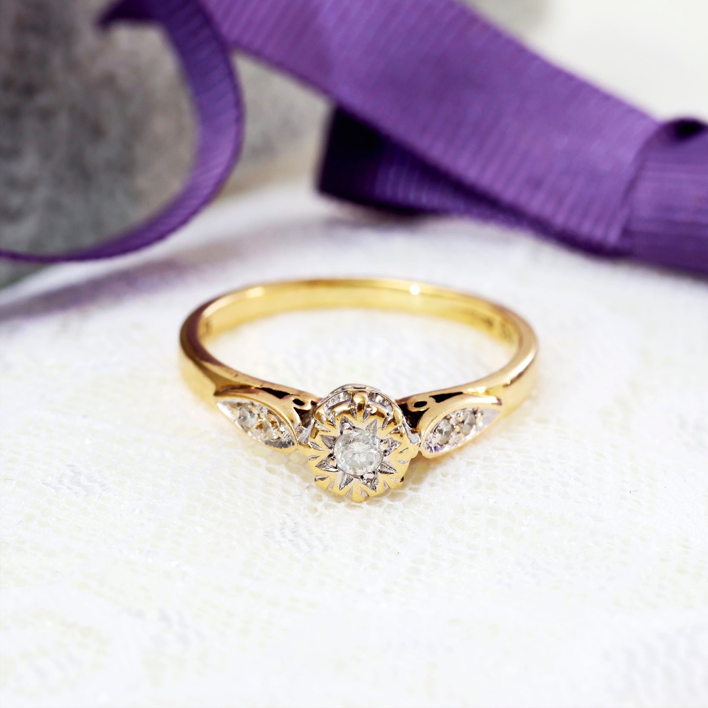 A Sweet Solitaire Diamond Engagement Ring
