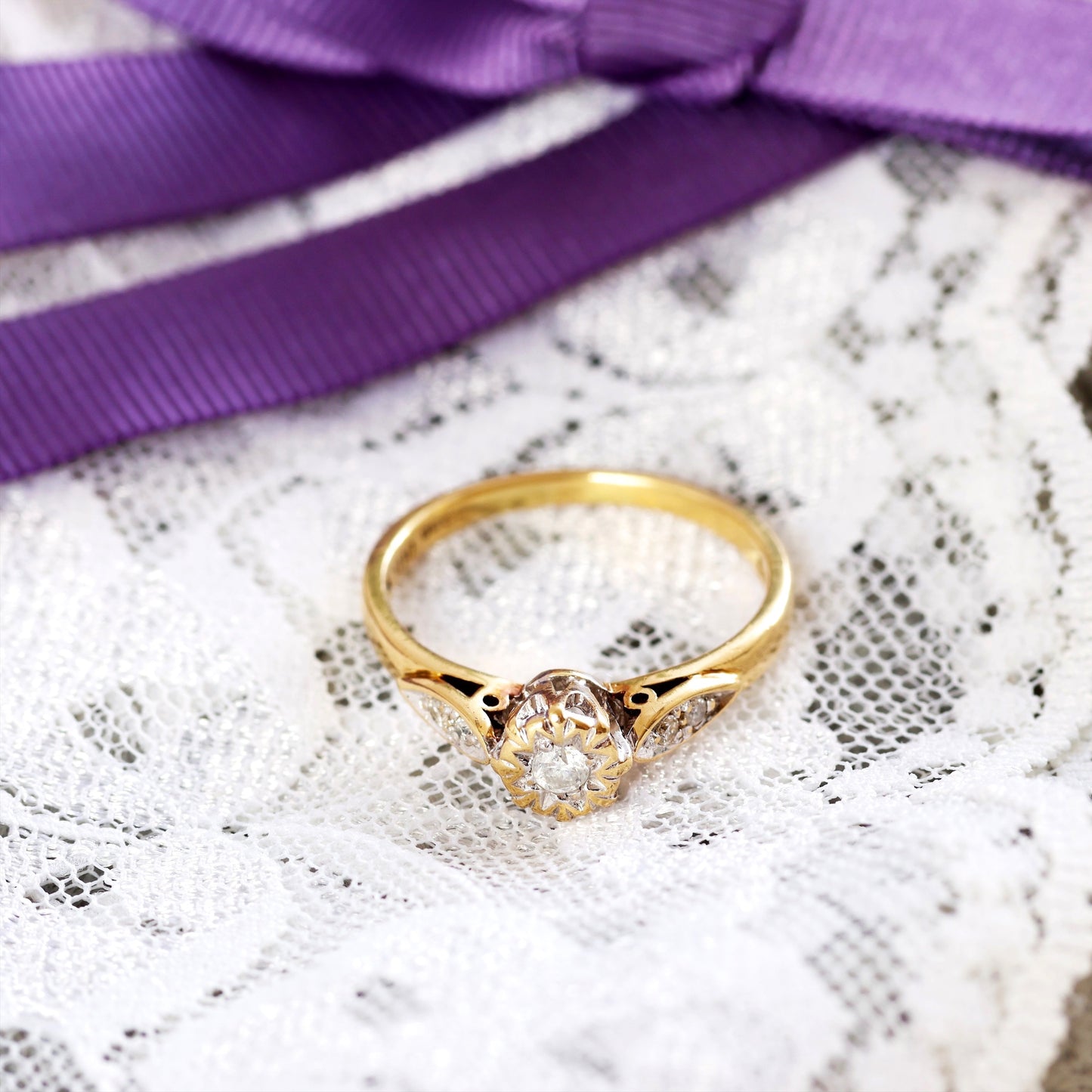 A Sweet Solitaire Diamond Engagement Ring