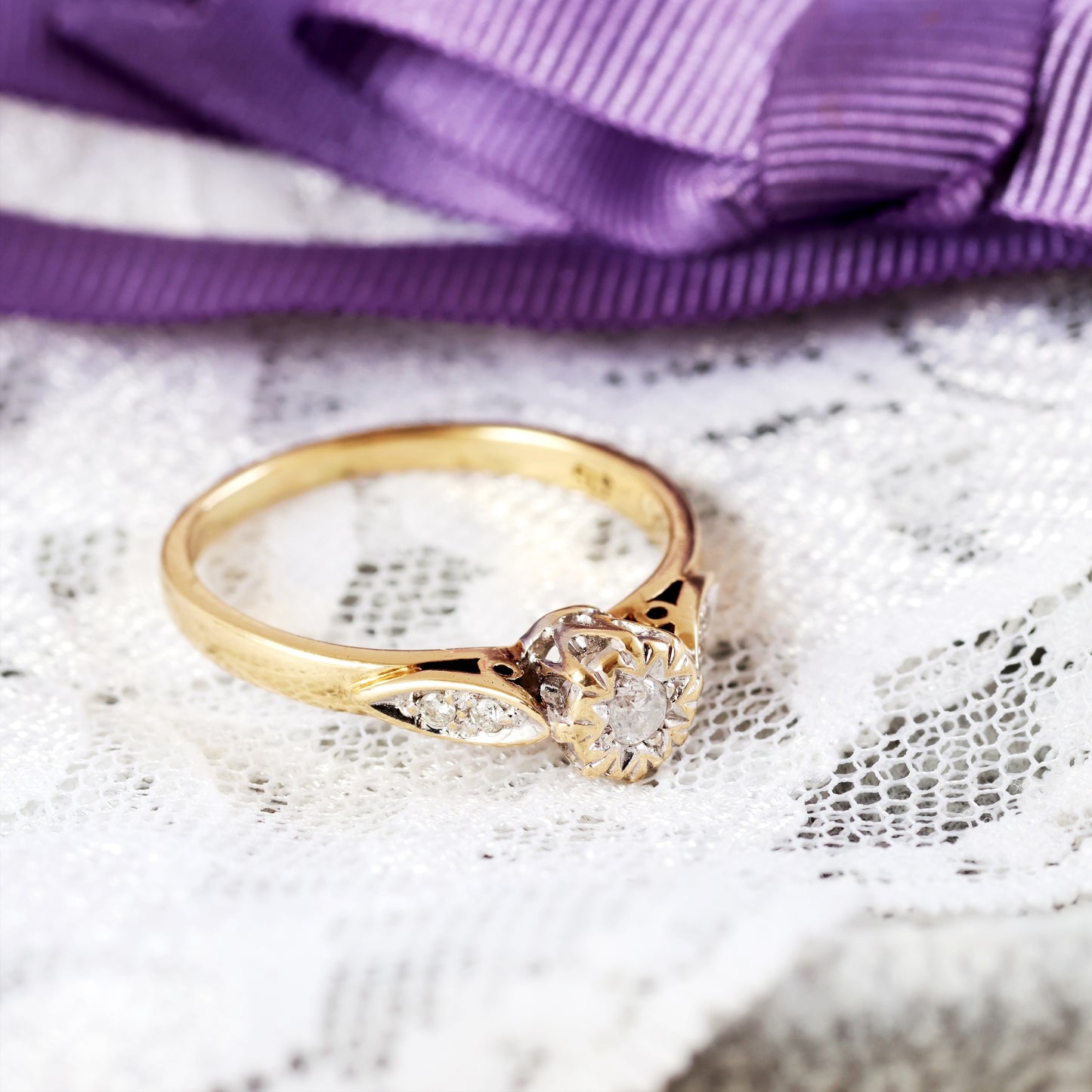 A Sweet Solitaire Diamond Engagement Ring