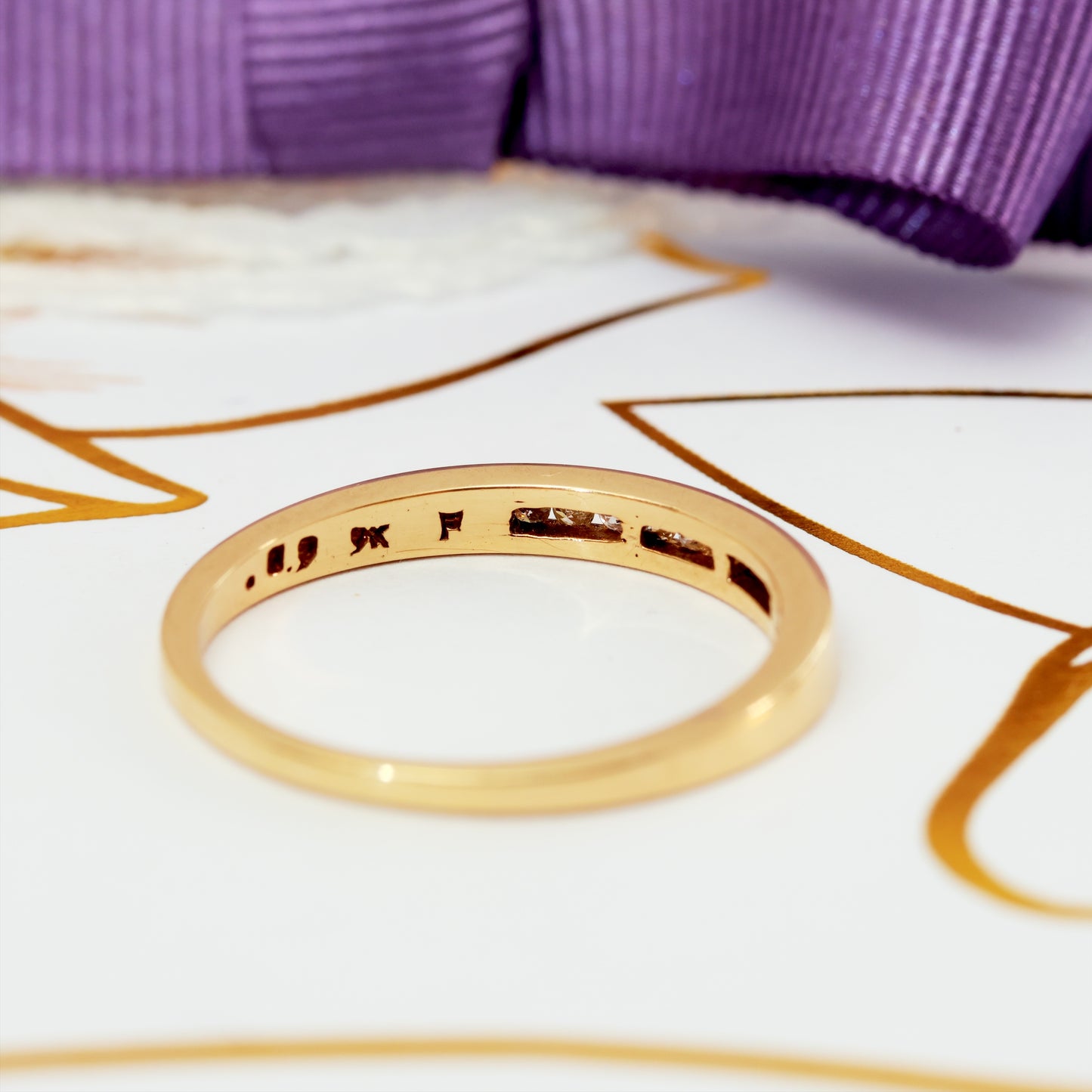 A Vintage Half Eternity Diamond Ring