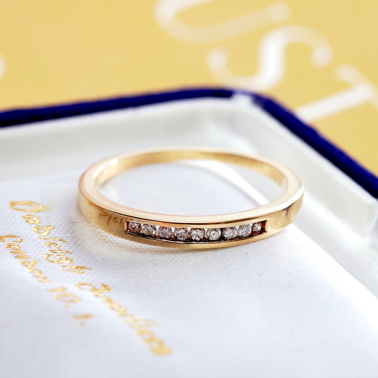 A Vintage Half Eternity Diamond Ring