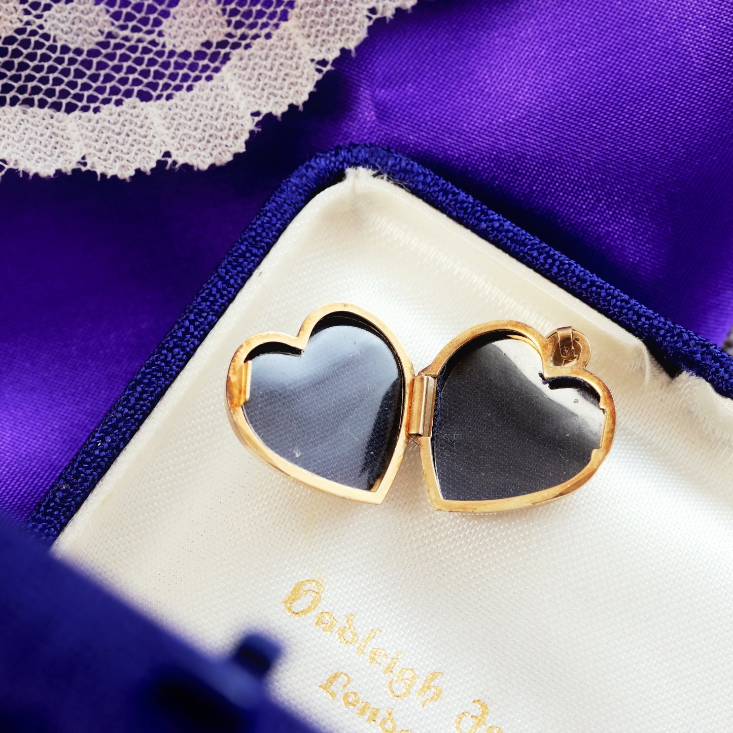 Darling Rose Embossed Gold Locket