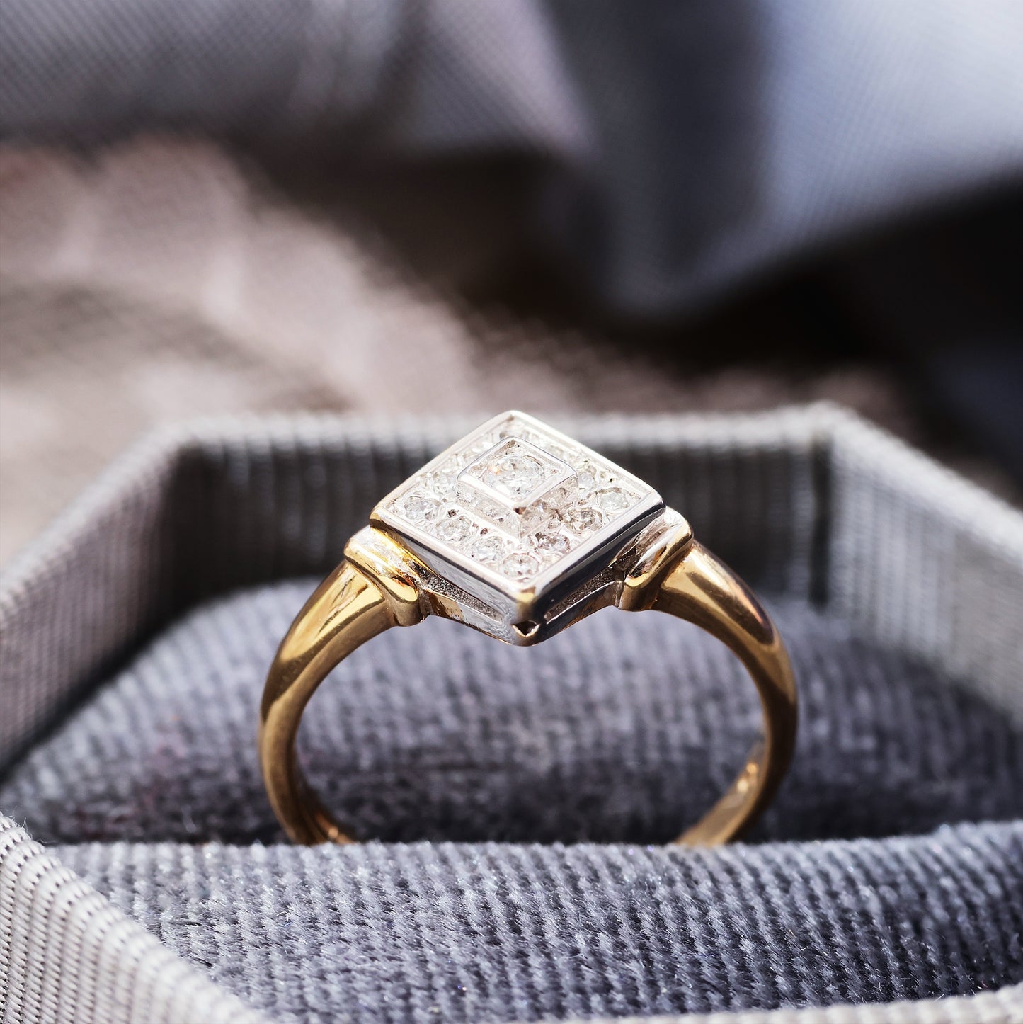 Pretty Vintage Diamond Cluster Ring