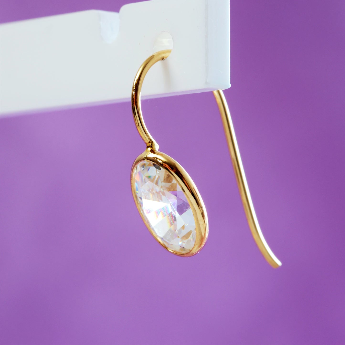 Blingy 14ct Gold & Cubic Zirconia Earrings