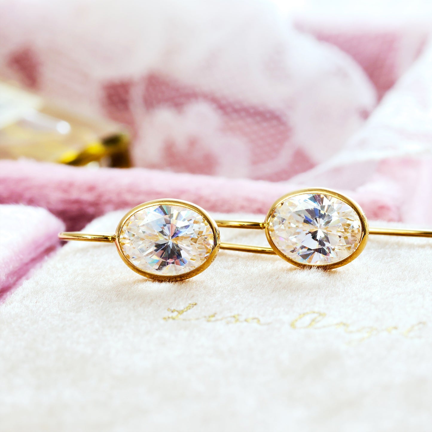 Blingy 14ct Gold & Cubic Zirconia Earrings
