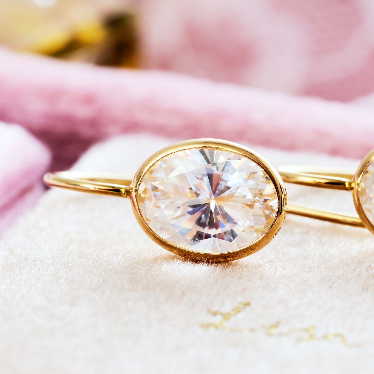 Blingy 14ct Gold & Cubic Zirconia Earrings