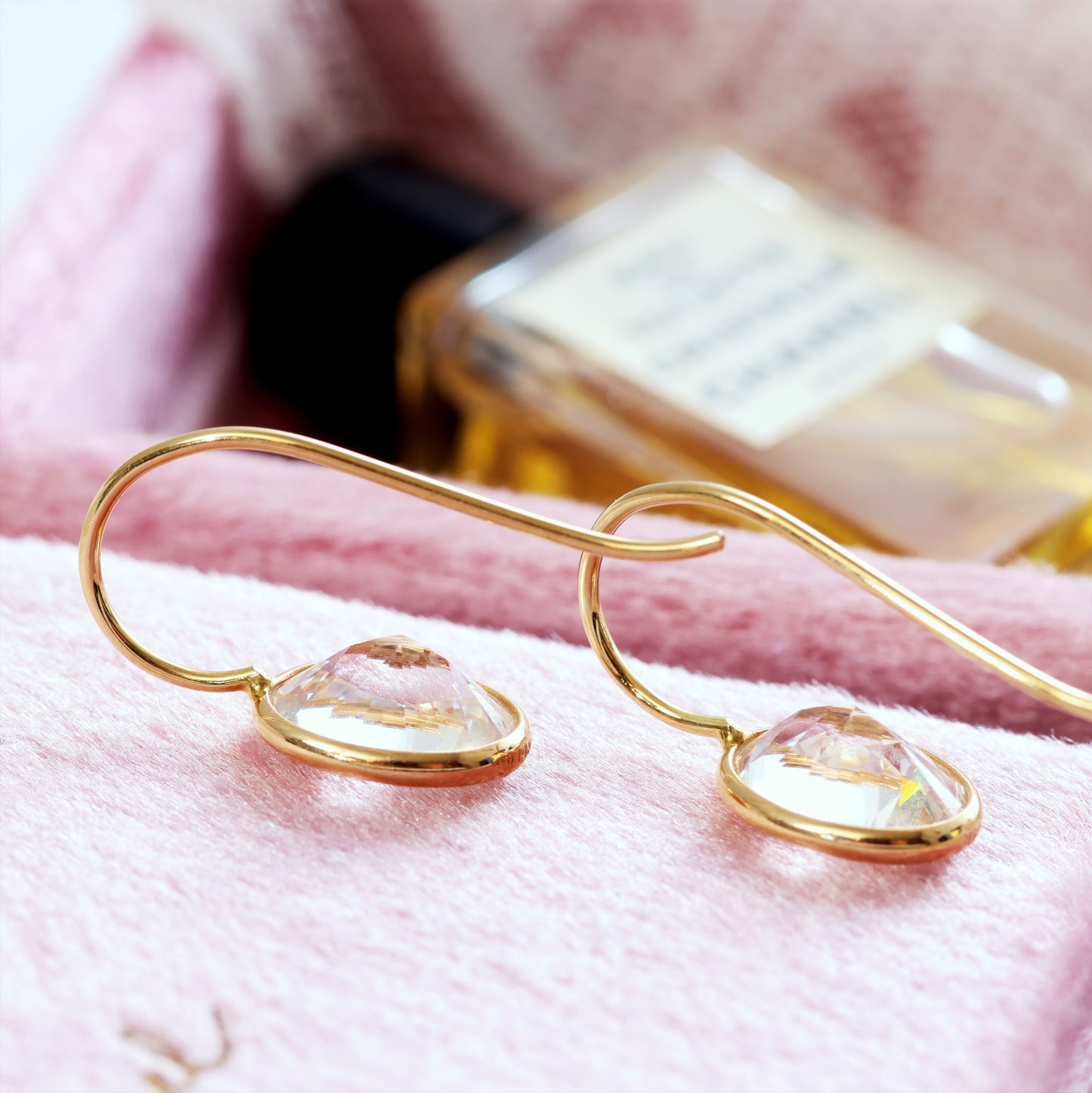 Blingy 14ct Gold & Cubic Zirconia Earrings