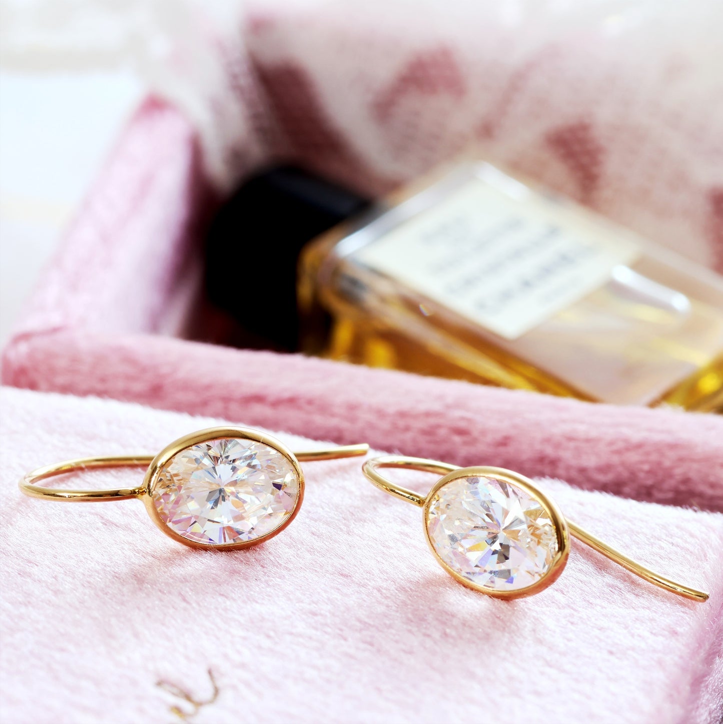 Blingy 14ct Gold & Cubic Zirconia Earrings