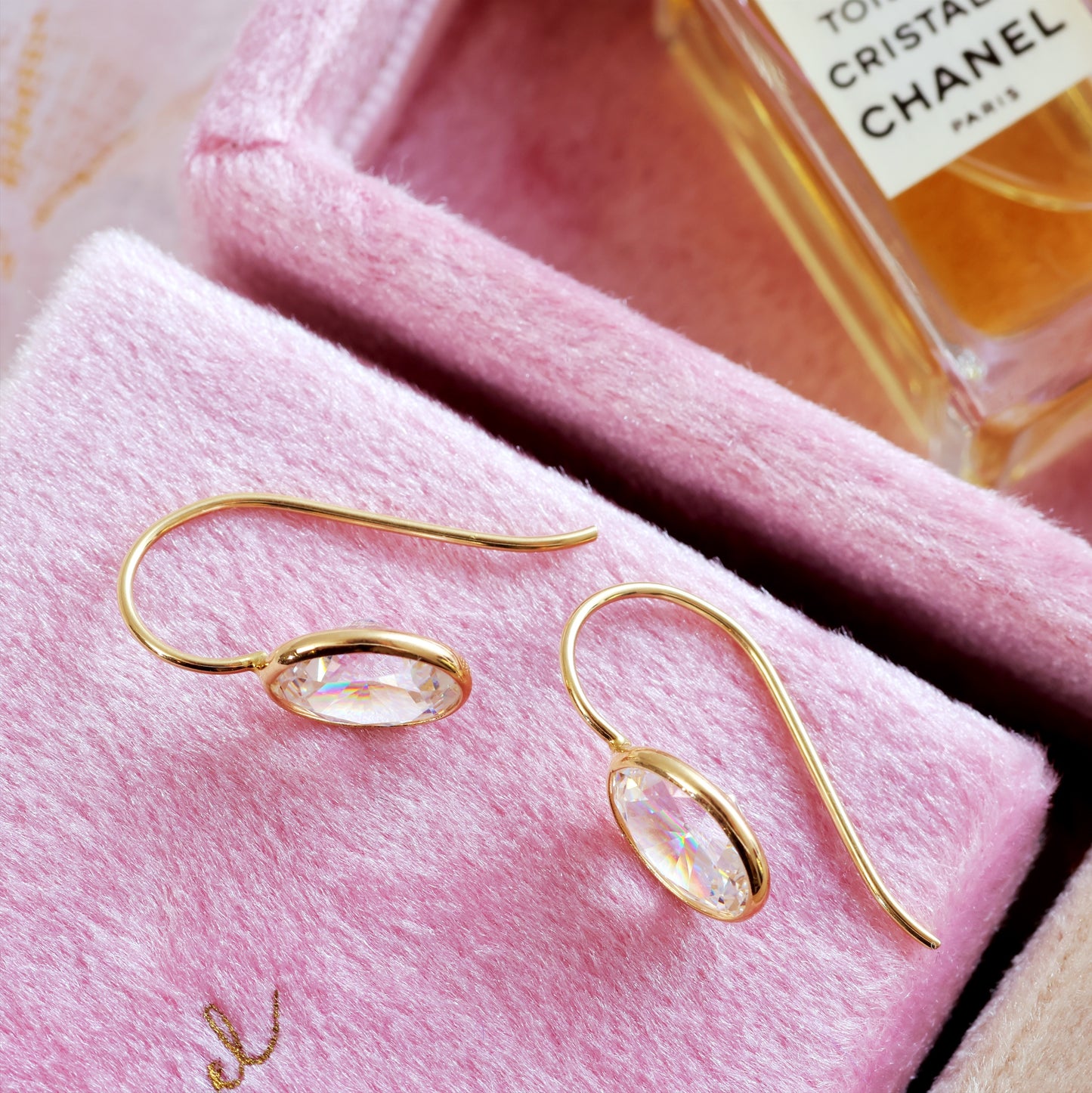 Blingy 14ct Gold & Cubic Zirconia Earrings