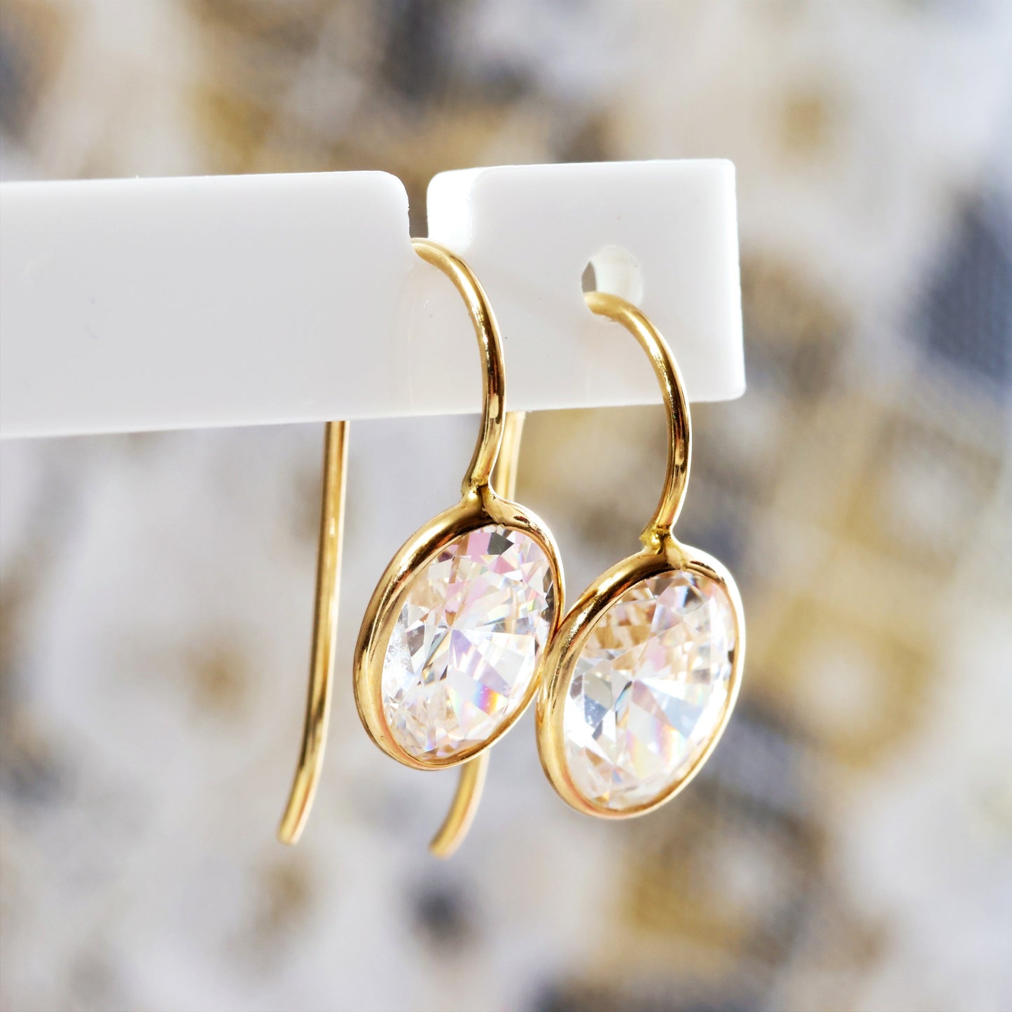 Blingy 14ct Gold & Cubic Zirconia Earrings