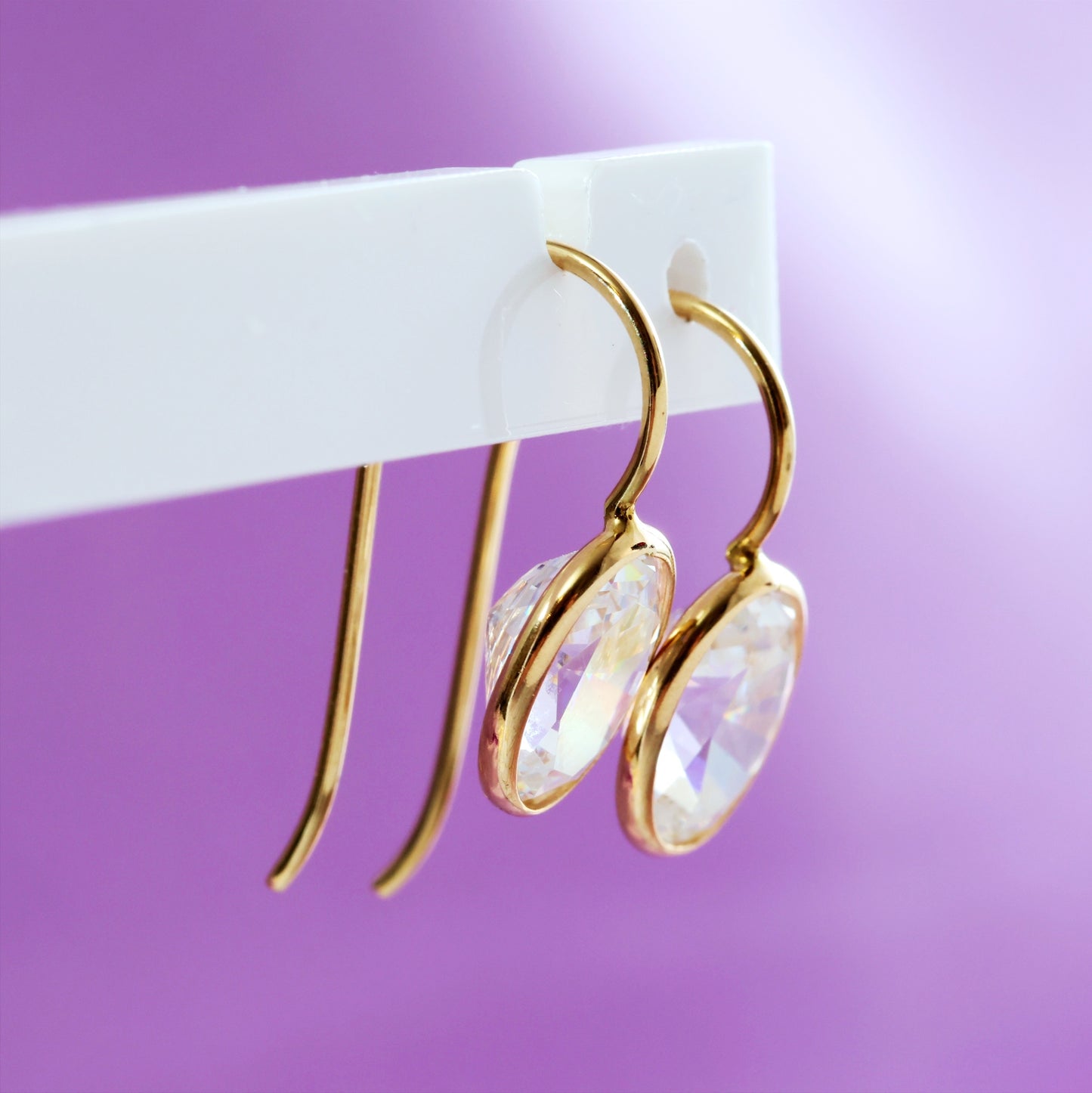 Blingy 14ct Gold & Cubic Zirconia Earrings