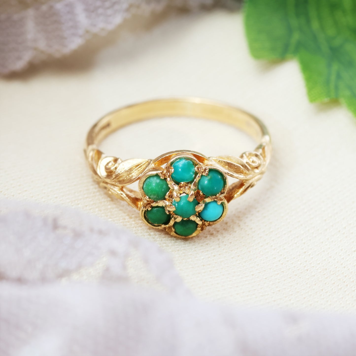 D154-VINTAGE-FLOWER-GOLD-RING-TURQUOISE-02
