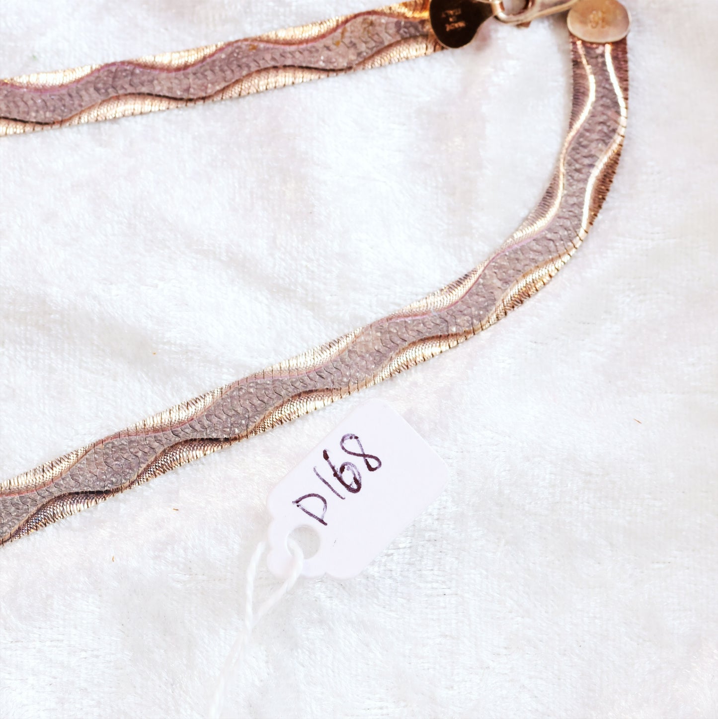 Vintage Date 1978 Milor Reversible Snake Chain