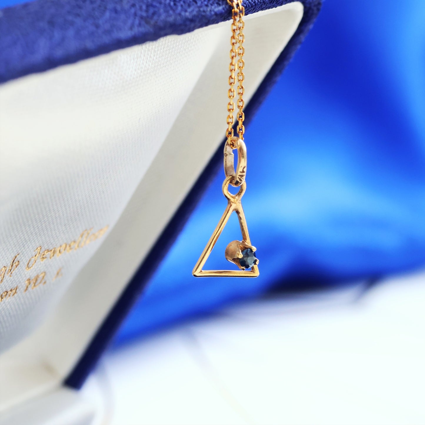 Dinky Minimalist Sapphire Birthstone Pendant