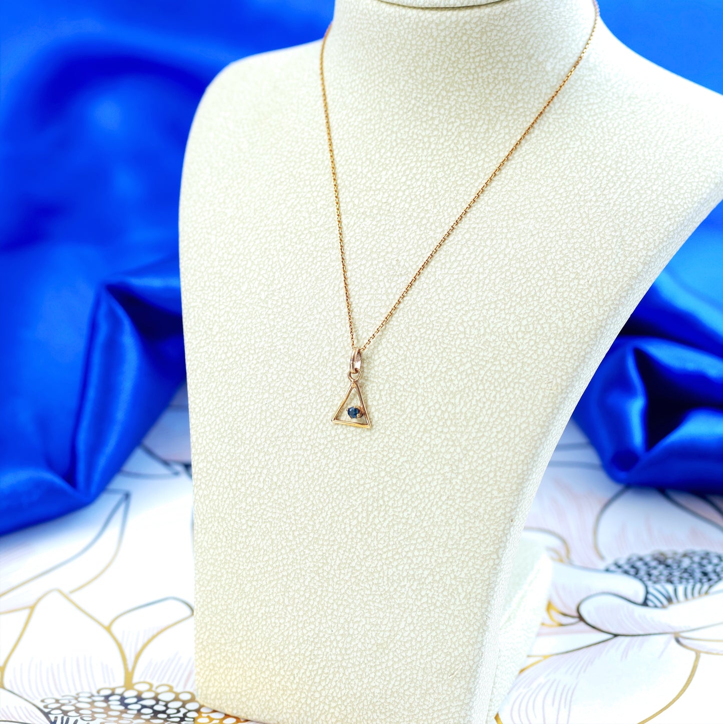 Dinky Minimalist Sapphire Birthstone Pendant