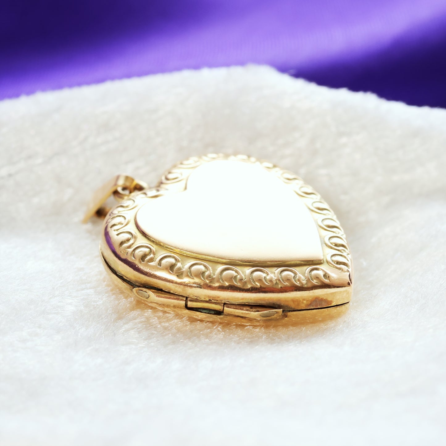 Vintage Heart Shaped Gold Locket