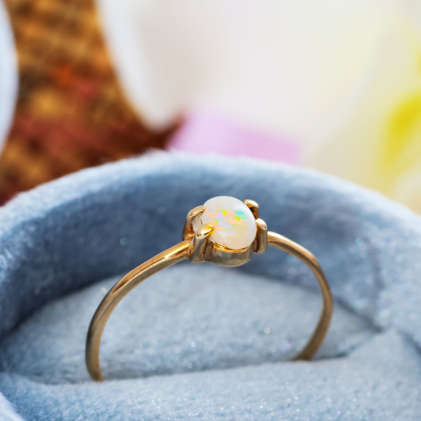 D184-VINTAGE-OPAL-CRYSTAL-FIREWORK-ENGAGEMENT-GOLD-YELLOW-RING