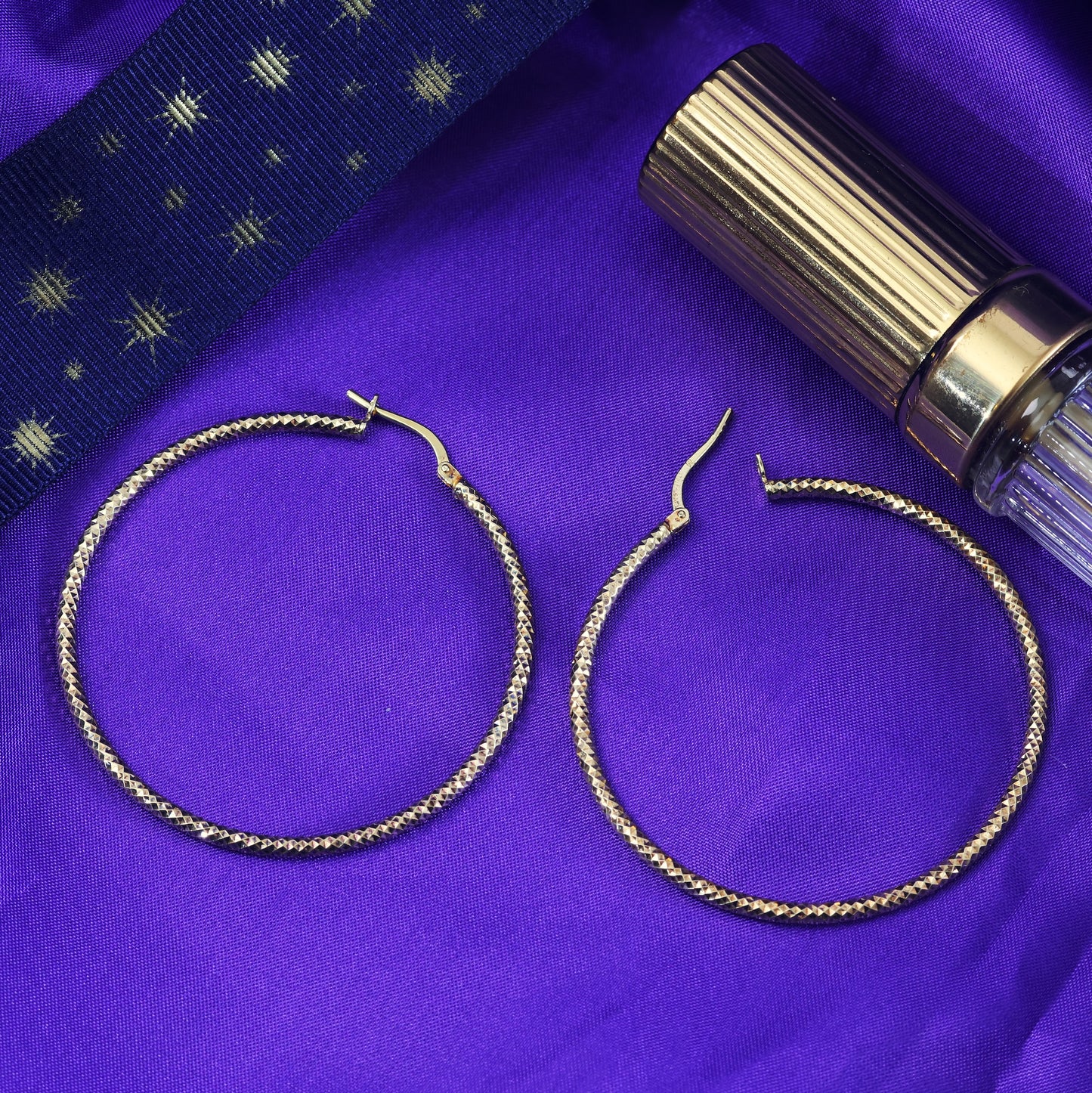 D200-VINTAGE-ITALIAN-9CT-GOLD-SILVER-GILT-HOOP-HOOPS-EARRING-EARRINGS-01_1