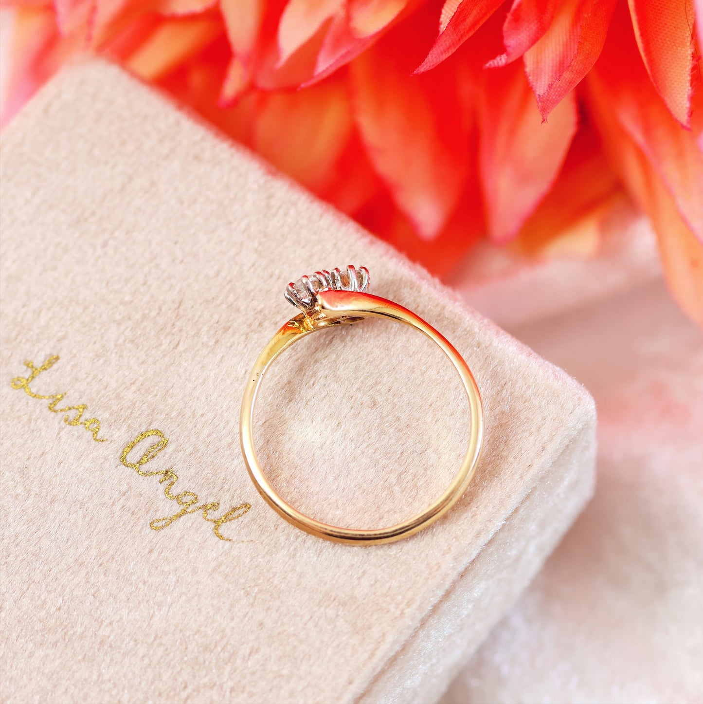 Vintage Twinkles Diamond Crossover Engagement Ring