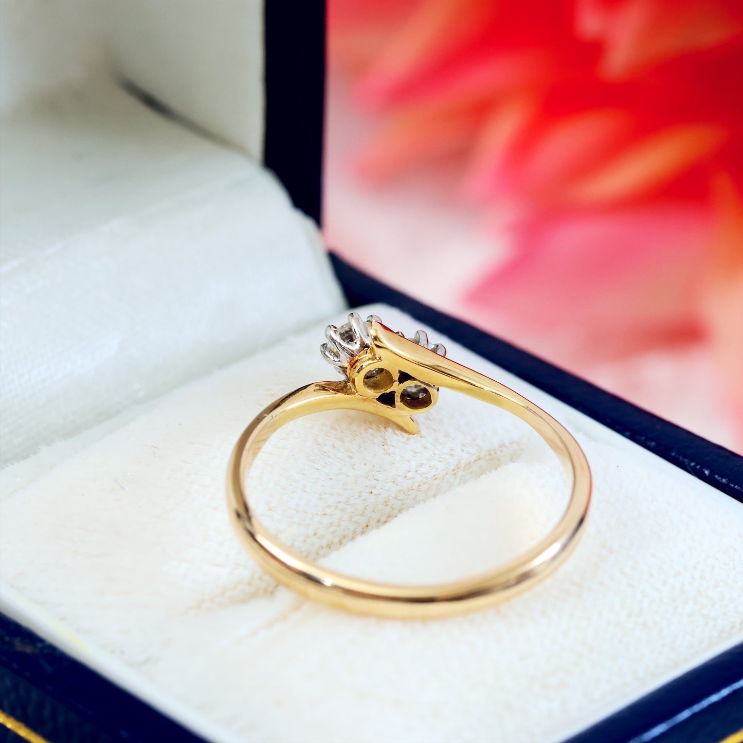 Vintage Twinkles Diamond Crossover Engagement Ring