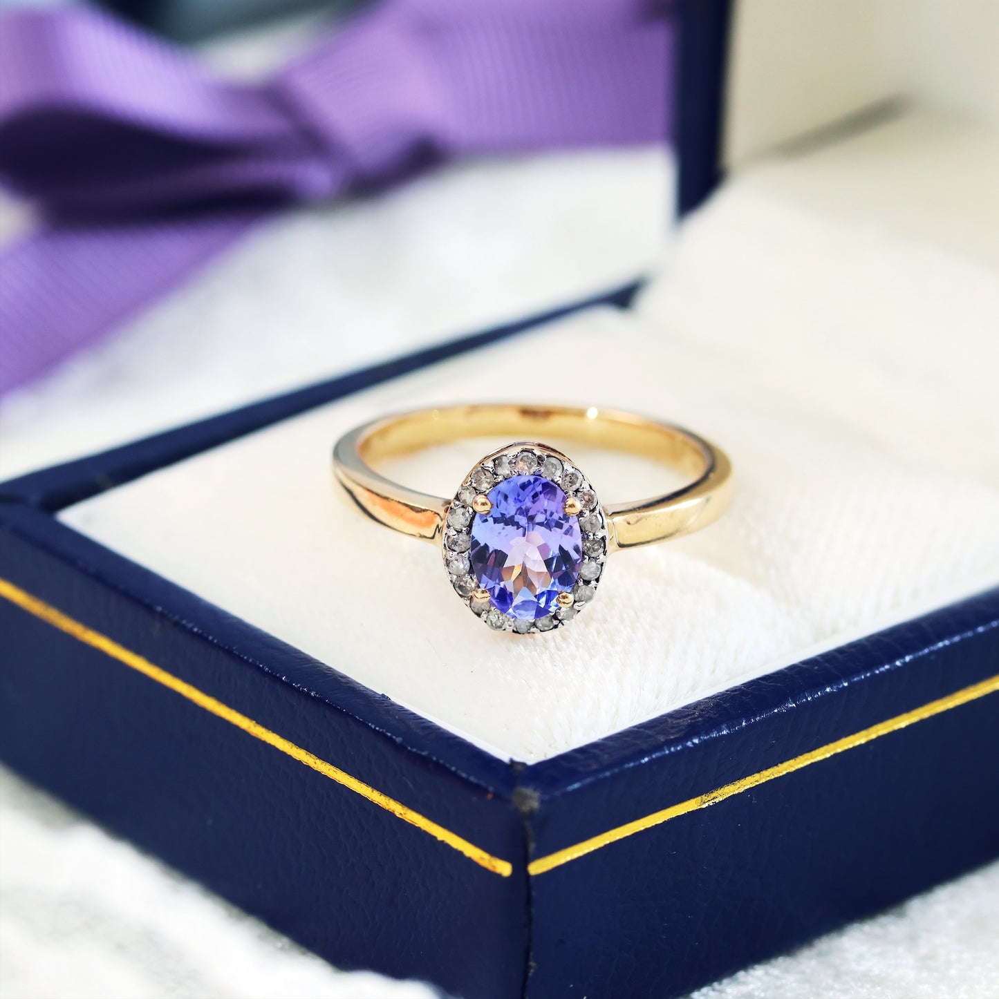 VINTAGE LILAC CLUSTER RING