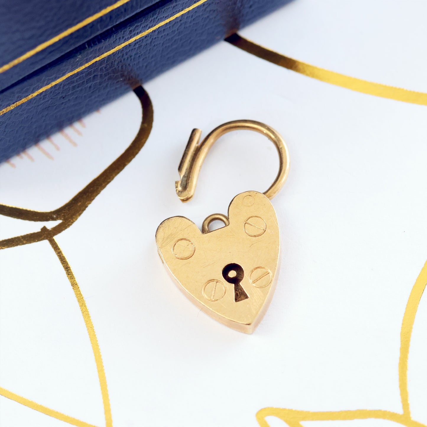 Dinky Vintage 9ct Gold Padlock Charm