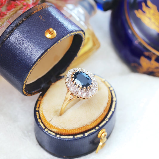 D104-VINTAGE-AUSTRALIAN-SAPPHIRE-CLUSTER-RING-ENGAGEMENT-RING-GOLD-03