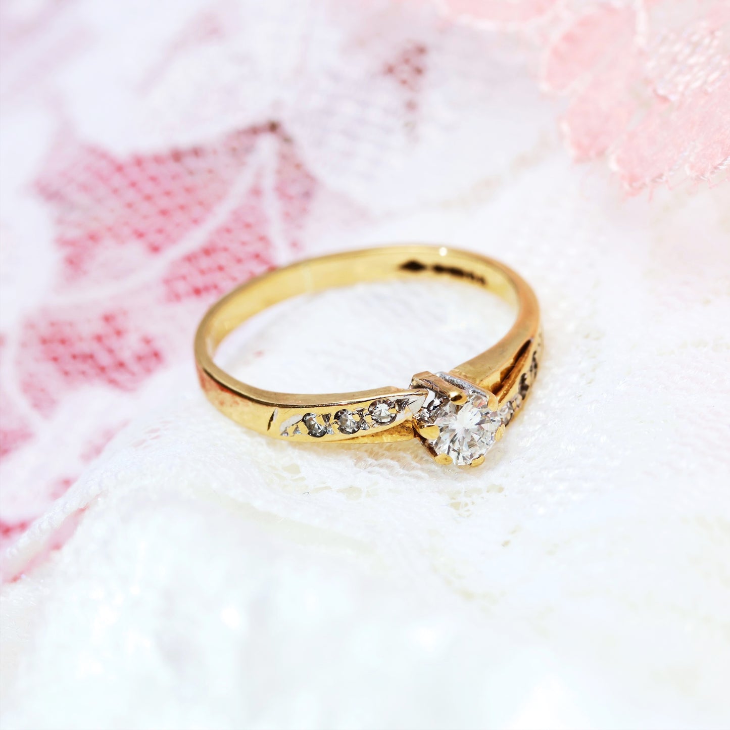 A Pretty Vintage 1980’s Solitaire Diamond Engagement Ring