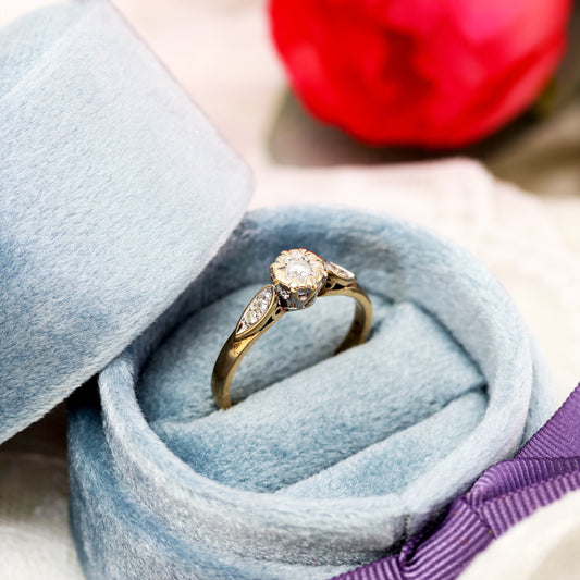 A Sweet Solitaire Diamond Engagement Ring