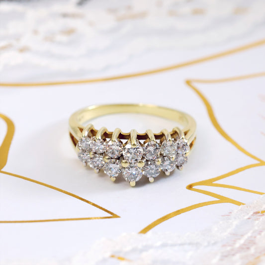 Blazing Vintage Diamond Cocktail Ring