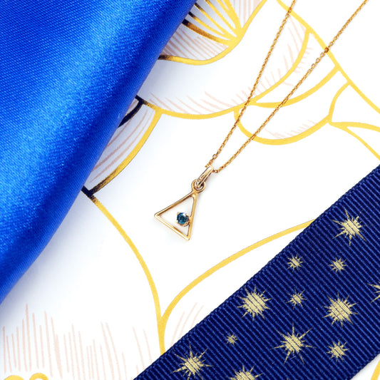 D169-VINTAGE-SAPPHIRE-TRIANGLE-PENDANT-YELLOW-GOLD-CHAIN_3