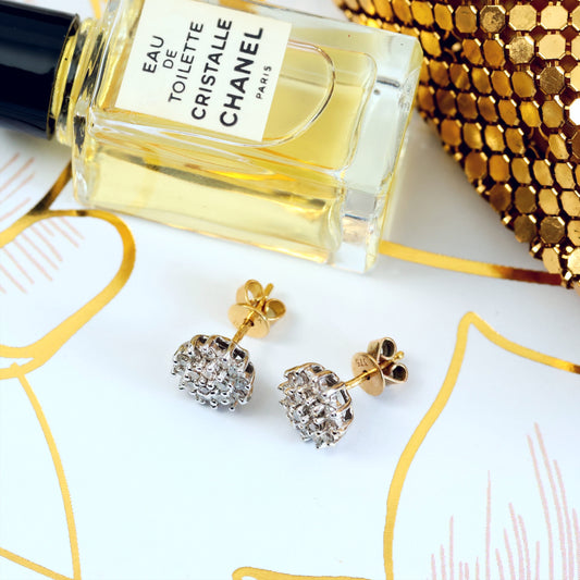 D209-VINTAGE-DIAMOND-FLOWER-CLUSTER-GOLD-18CT-YELLOW-WHITE-GOLD-EARRINGS-STUD-STUDS-EARRING-01_1